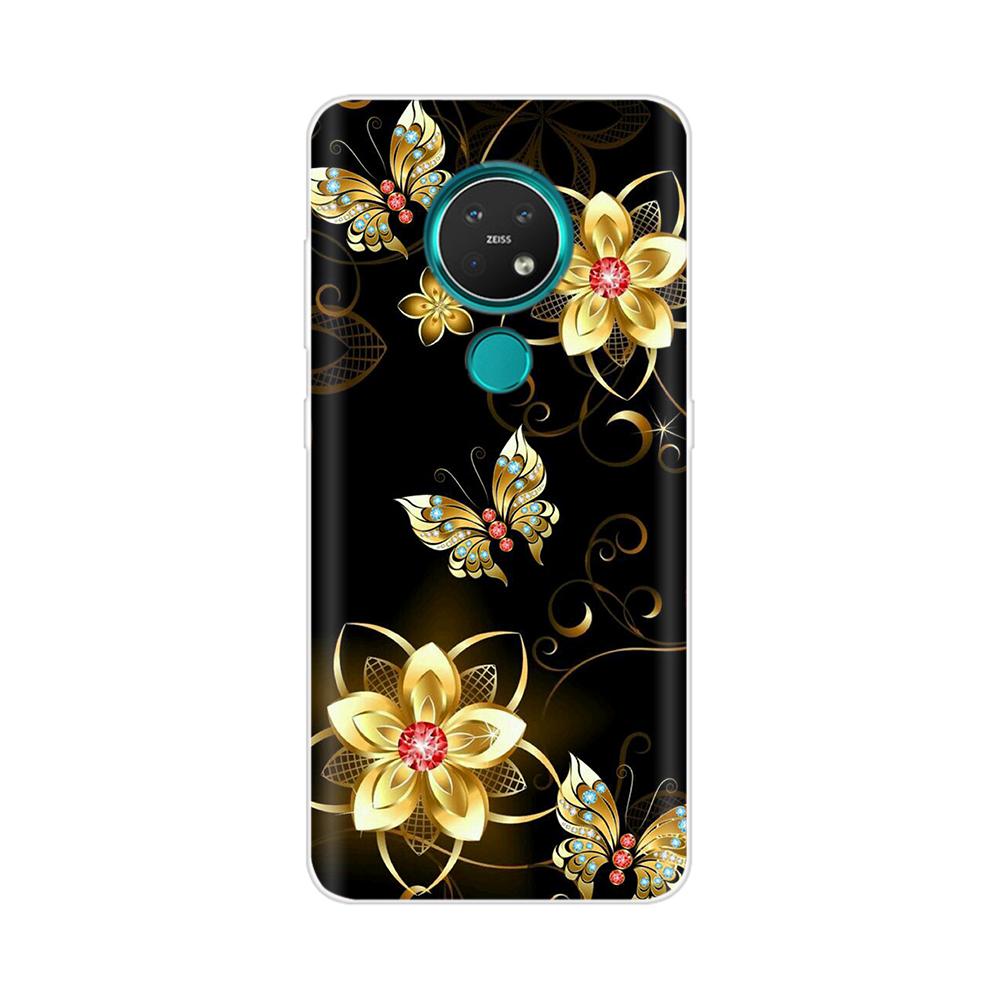For Nokia 3.4 Back Cover Silicone Phone Case for Nokia 3.4 2020 Case 6.39 inch Flower Funda Coque Capa Bumper Protect Shell Bag