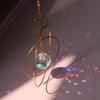 1 crystal sun catcher, wind chime, moon star pendant for wedding homes, car suspension, outdoor decoration