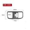 2Pcs For Honda Civic 8th 2006-2011 Carbon Fiber Overhead Light Panel Cover Trim