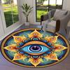 1pc Office Carpet Chair Mats Psychedelic Eye Mandala Perfect for Decorating Office Chairss, Or Bedrooms.YDT443