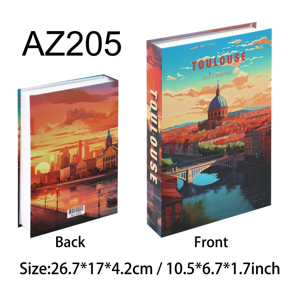 New York Paris London Series Luxury Fake Book Decoration Remote Control Storage Box Fashion Coffee Table Decoration Accessories