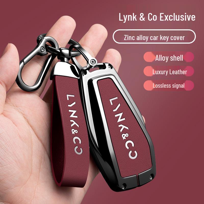 Защитная крышка для ключа Lynk & Co 03: Высококачественная креативная мужская ракушка и пряжка (Модель 2024 года)