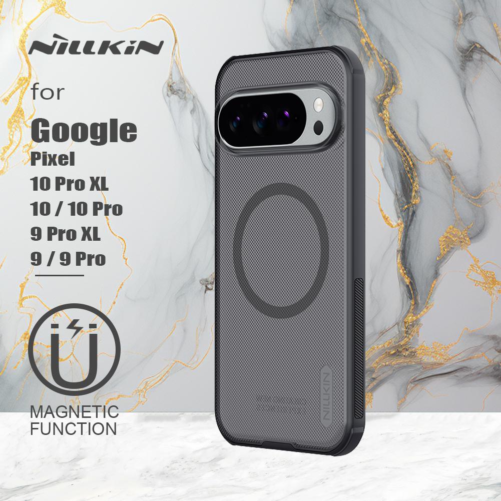 NILLKIN Чехол для Google Pixel 10 Pro XL/10 Pro/10/9 Pro XL/9 Pro/9 5G Магнитный Матовый Pro Жесткий ПК Чехол с Защитой Magsafe