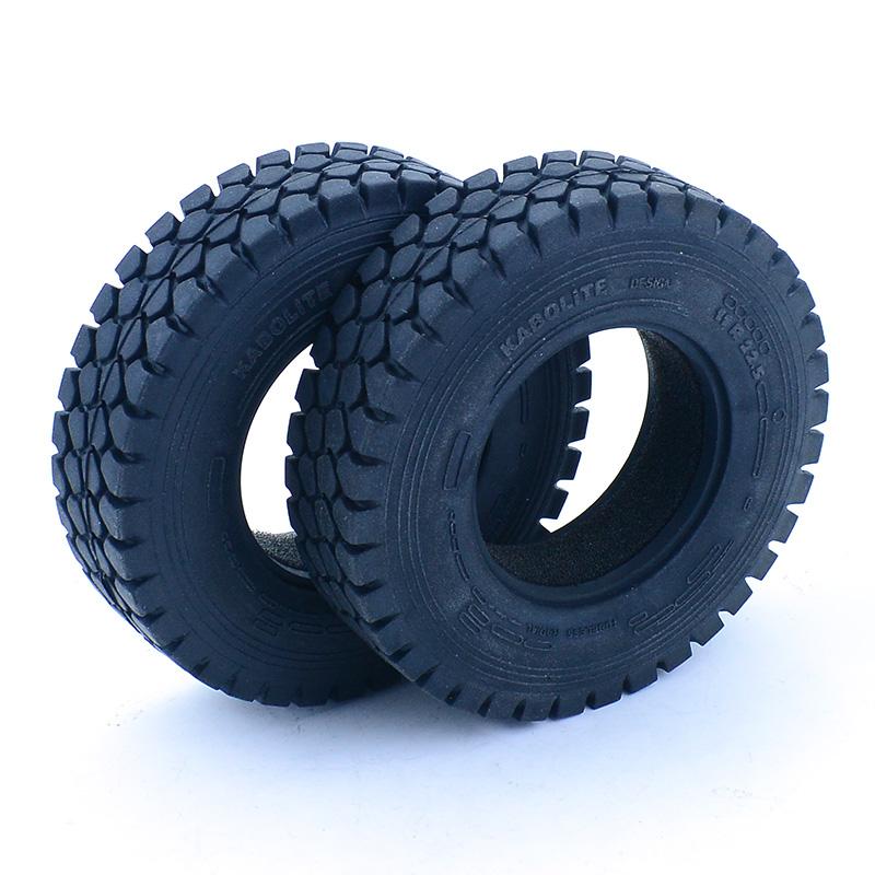 2pcs RC Dump Truck Simulation Rubber Tire 23/28mm Width Tyre for 1/14 Tamiya SCANIA 770S R620 VOLVO BENZ Arocs MAN TGX LESU Car