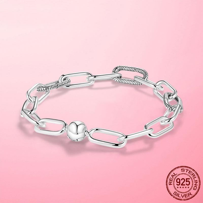 Оригинальный браслет золотого цвета, серебро 925 пробы, застежка-лобстер, женский браслет для женщин, изготовление ювелирных изделий, подарок