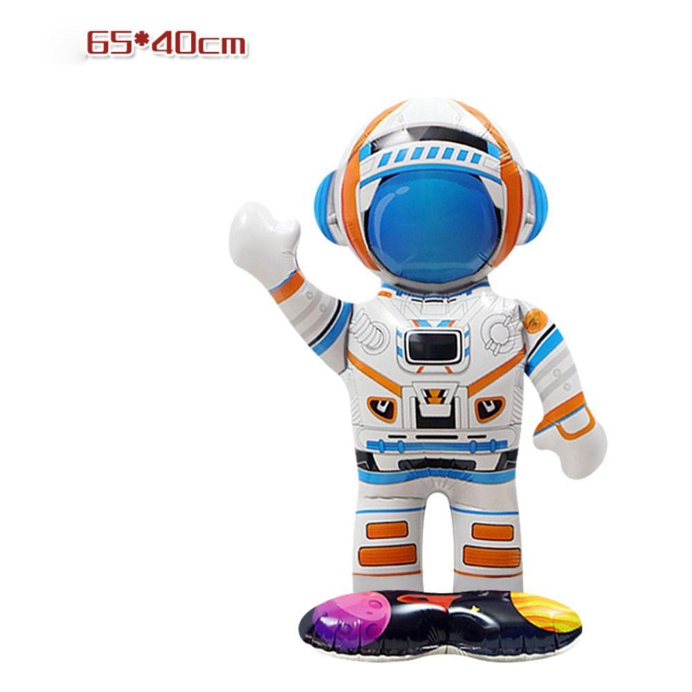 Мультфильм космонавт ракета воздушные шары из фольги 4D воздушный шар из алюминиевой пленки детский день рождения