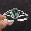 Seraphinite Bangle Gemstone Cuff Bracelet Adjustable Bangle 925 Sterling Silver Bangle Handmade Jewelry Stylish Cuff Bracelet Gift For Wife