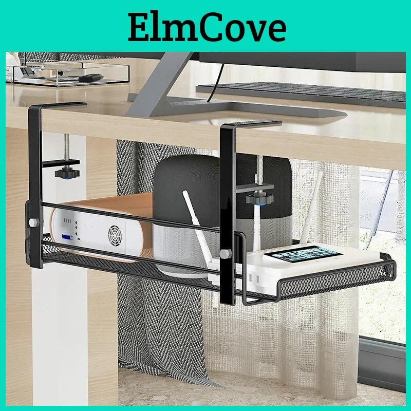 Management Cable Under Desk Tray 1437 Inch No Drill Steel Desk Cable Organizers Wire Management Tray Cable Management Rack