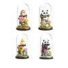 DIY Diamond Micro Particle Creative Assembly Panda Climbing Tree Holding Owl Bird Garden Building Block Toys for Children Gifts