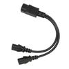 IEC320 C14 To 2 X C13 Female Y Splitter Power Cords 1 In 2 Out 2500W 10A 250V Power Extension Cable for LCD Monitors
