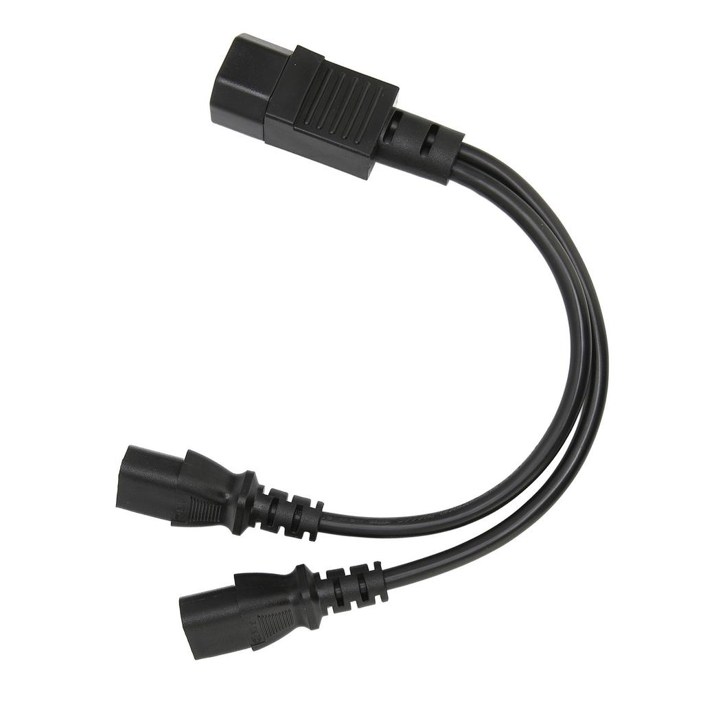 IEC320 C14 To 2 X C13 Female Y Splitter Power Cords 1 In 2 Out 2500W 10A 250V Power Extension Cable for LCD Monitors