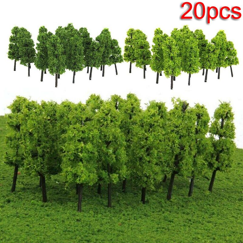 20X Model Trees Garden Miniature Scenery Railway Railroad Landscape Scale