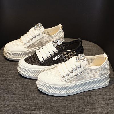 Толстая подошва маленькие белые туфли спортивная обувь для отдыха кексовая тарелка обувь