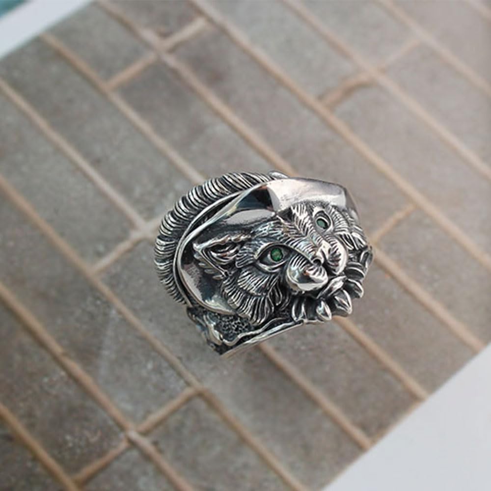 Кольцо для мужчин и женщин, толстое серебряное кольцо с кошкой, один размер, подходит большинству, прочная бочка, кошачий коготь, животное, унисекс, ретро-стиль, уникальный подарок на Пасху, Рождество