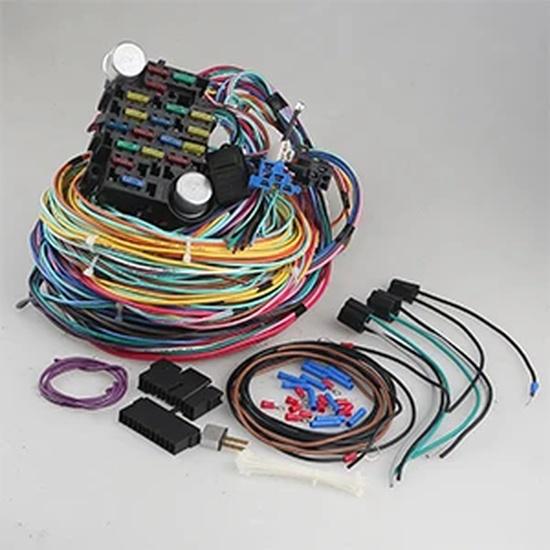21 Circuit Car Modification Wire Harness Universal For GM Ford And Mopar Engine Swaps Lights Door Locks Gauges Power Windows