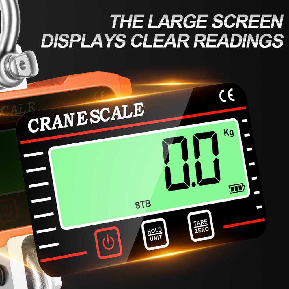Digital LCD Display 2000kg Crance Scale Portable Electronic Heavy Duty Weight Hook Crane Industrial