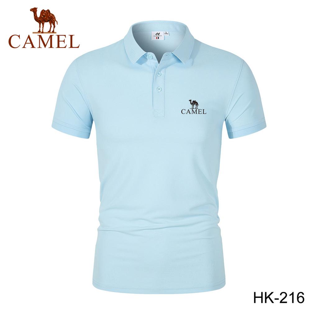 2024 Spring/Summer Men's New Moisture Wicking Quick Drying Solid Color Polo Shirt Embroidered Polo with Polo Collar