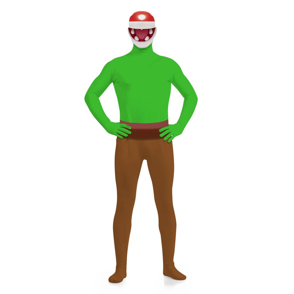 Colorful Long Sleeve Super Mario Jumpsuit 3d Printed Cosplay Outfit For Halloween Fun