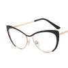 Triangular Cat Eye Clear Lens Glasses Myopia Nerd Spectacles Degree -0.5 -1.0 -2.0 To -6.0 Metal Frame Hyperopia +0.5 To +6.0