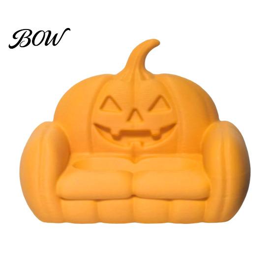 Spooky Decorative Tray Halloween Jewelry Tray, 3D Printed Ghost Pumpkin Couch Shaped Trinket Dish, Realistic Pattern Gothic Small Dish for Rings