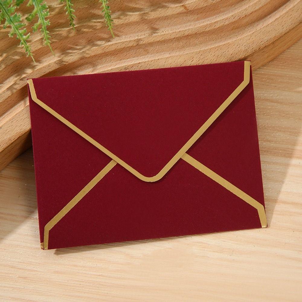 10 шт. Пригласительные открытки с золотым тиснением, конверты с бронзовой печатью, конверты с благословением и благодарностью, праздничные пожелания
