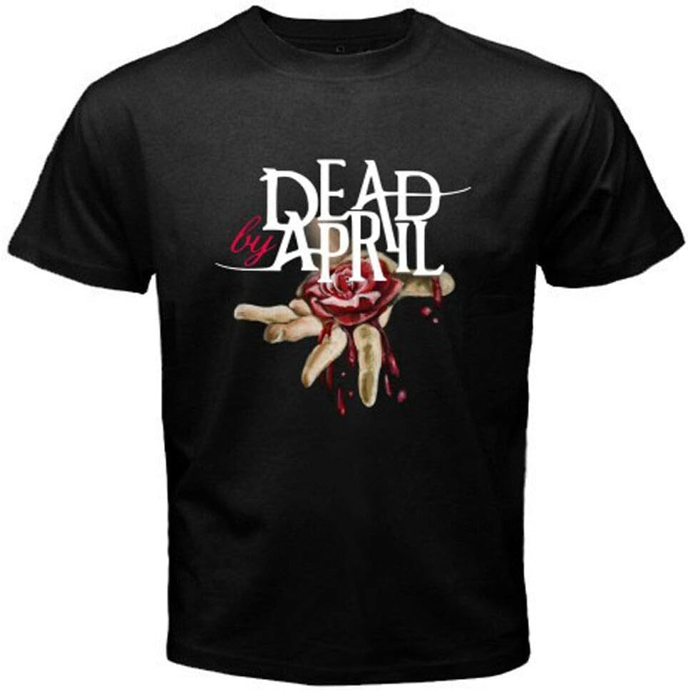 Мужская черная футболка с логотипом Dead by April, размеры от S до 3XL