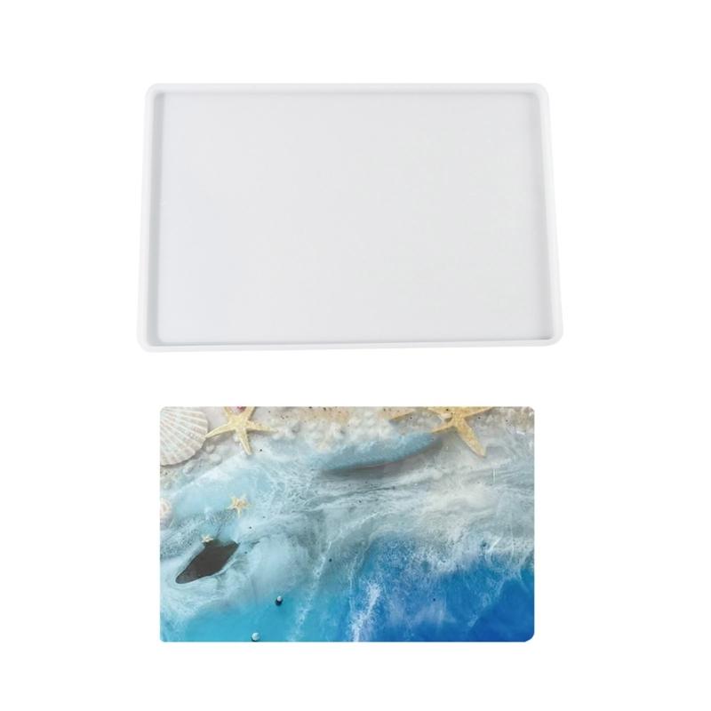 Большая прямоугольная силиконовая форма Формы для смолы Формы для поделок из глины Уникальные формы для DIY-украшений Силиконовый материал для поделок