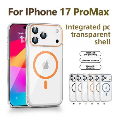 Для iPhone 17 Air Чехол для телефона Прозрачный ПК Жесткий чехол Магнитная адсорбция Apple 16 Pro Все включено Защитный чехол от падений 15