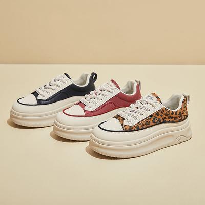 Кроссовки на платформе для женщин, классические, из искусственной кожи, слипоны, массивные, для ходьбы, женские, удобные, на шнуровке, повседневные, теннисные туфли, легкие, кроссовки