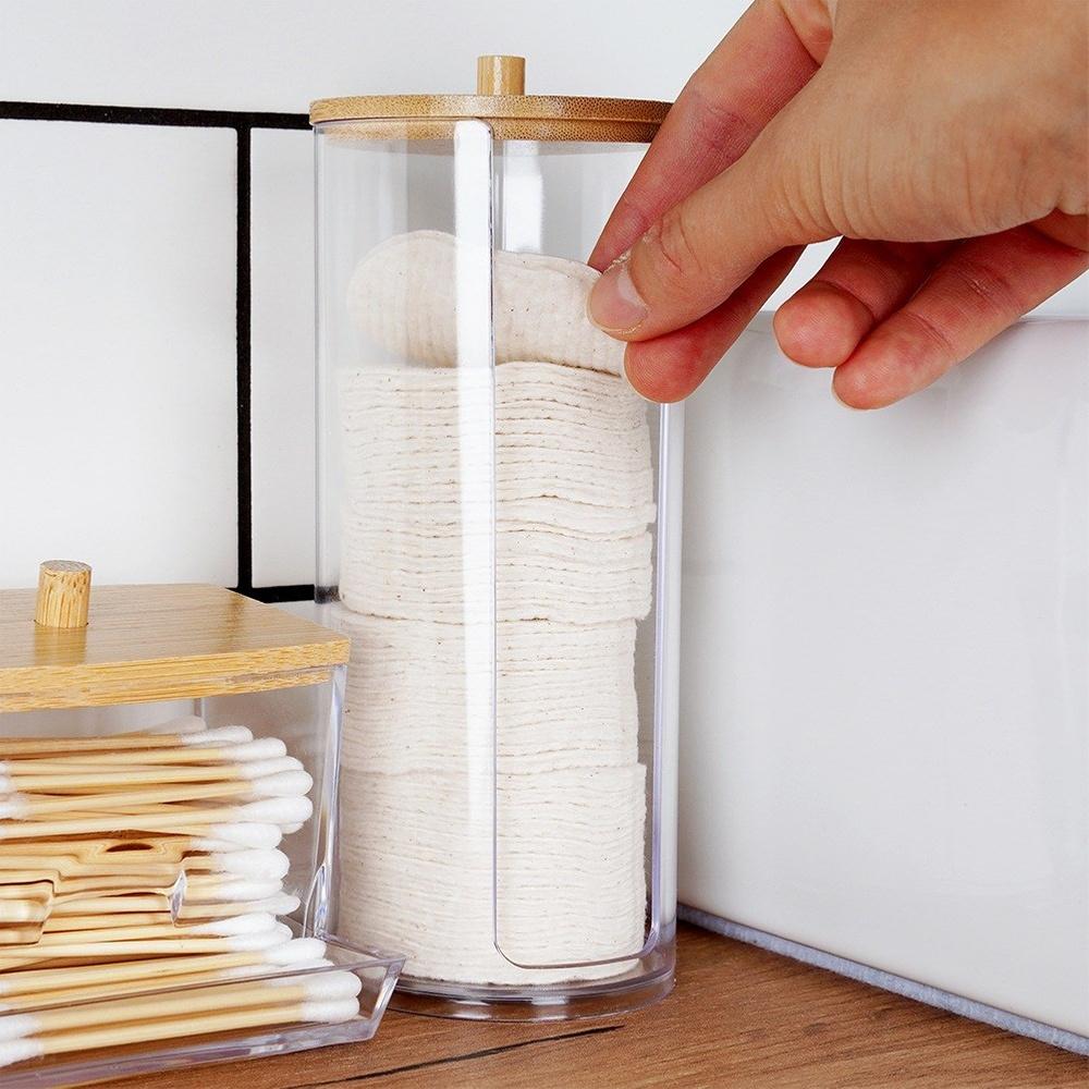 Bathroom Container Organizer for Facial Cosmetic Hygienic Pads