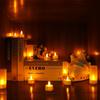 Esup Rechargeable Candles Flameless Flickering Candles Tealights | 12pcs/Set with White Base, Decoration Parties, Weddings, Bar, Family, Dinner