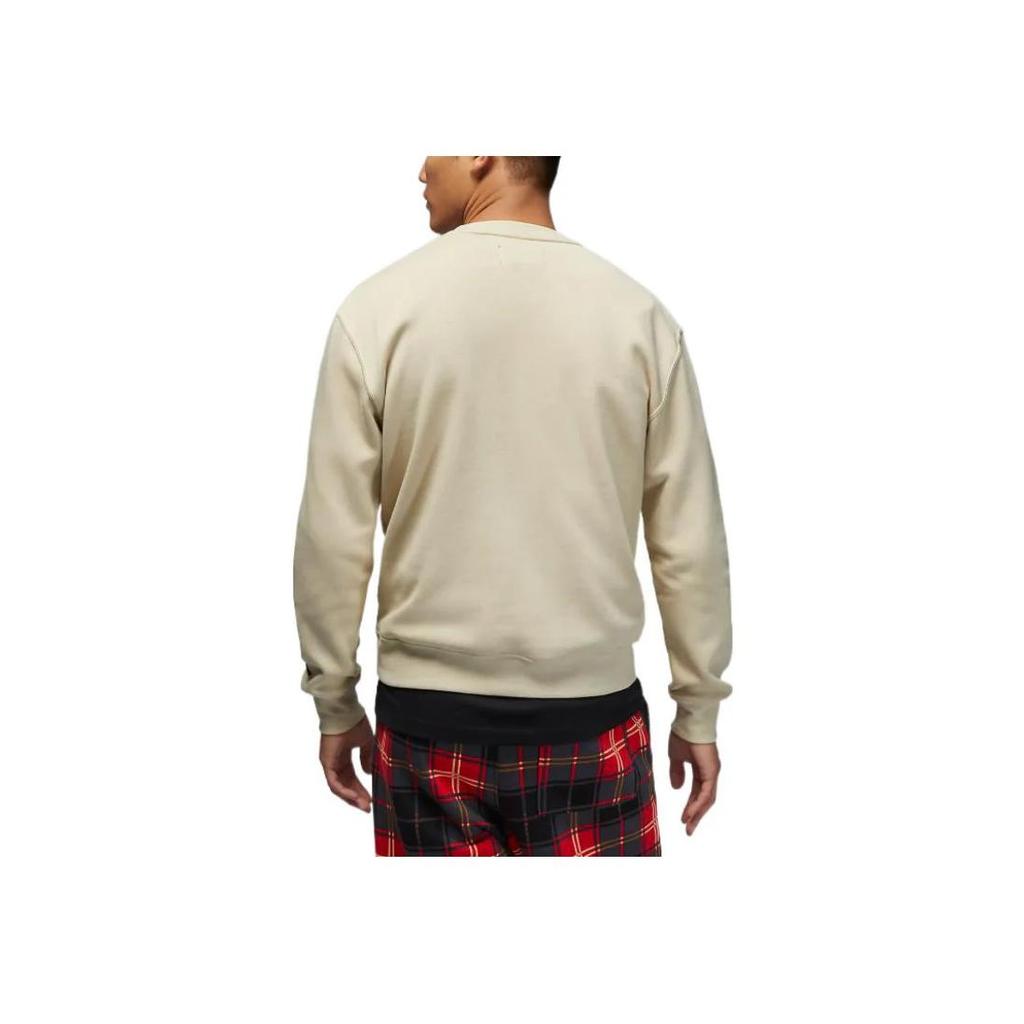 Jordan FW22 Пуловер с нашивкой-логотипом, флисовый свитшот, мужские топы цвета хаки, DV1576-206
