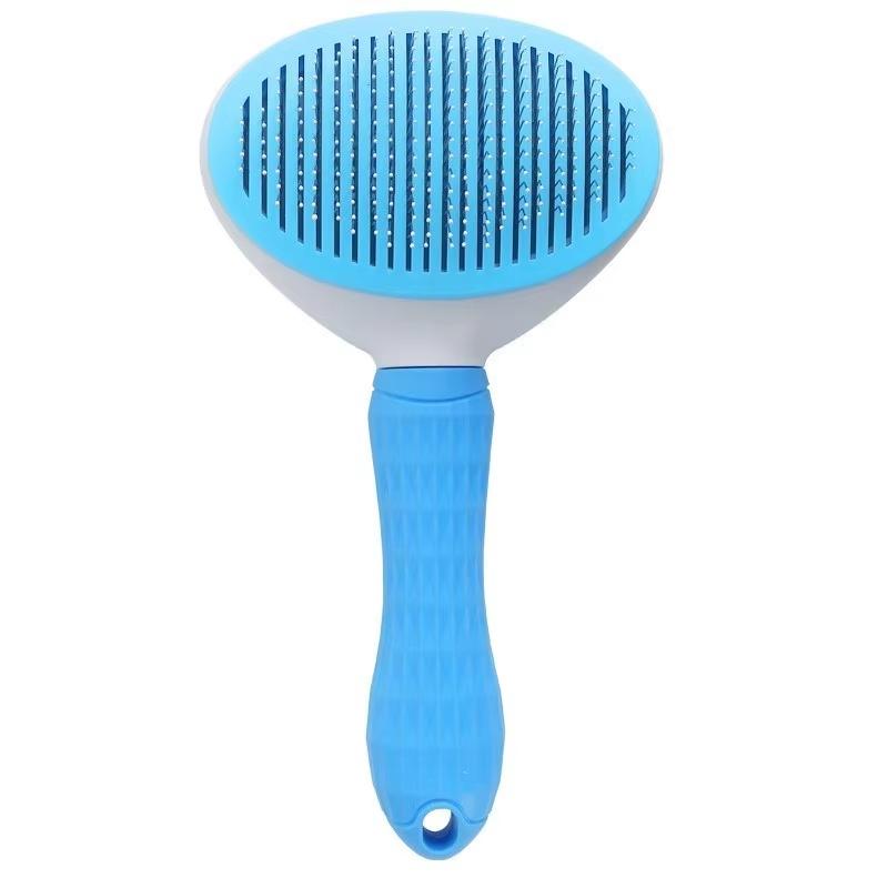 Pet Hair Removal Brush Dog Hair Comb Stainless Steel Automatic Hair Fading Cat Comb Pet Cleaning Grooming Supplies