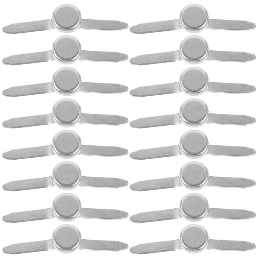 50 Pcs Double Prong Brass Brads For Paper Fasteners Decorative Metal Handcraft Supplies Kids Legged Nails Two Prong Round