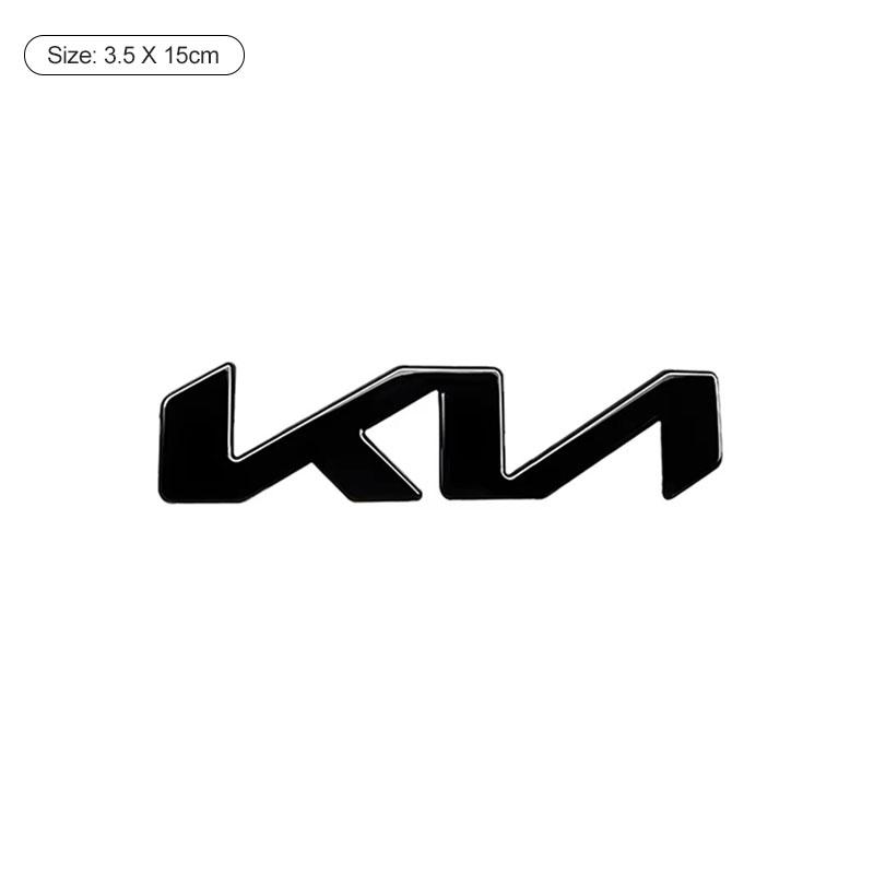 DRLK6 1Pcs 3D Metal Car Front Hood Emblem Badge Rear Trunk Sticker Decal For KIA K5 K9 Sorento Ceed Sportage Stinger Niro Soul EV6 RIO