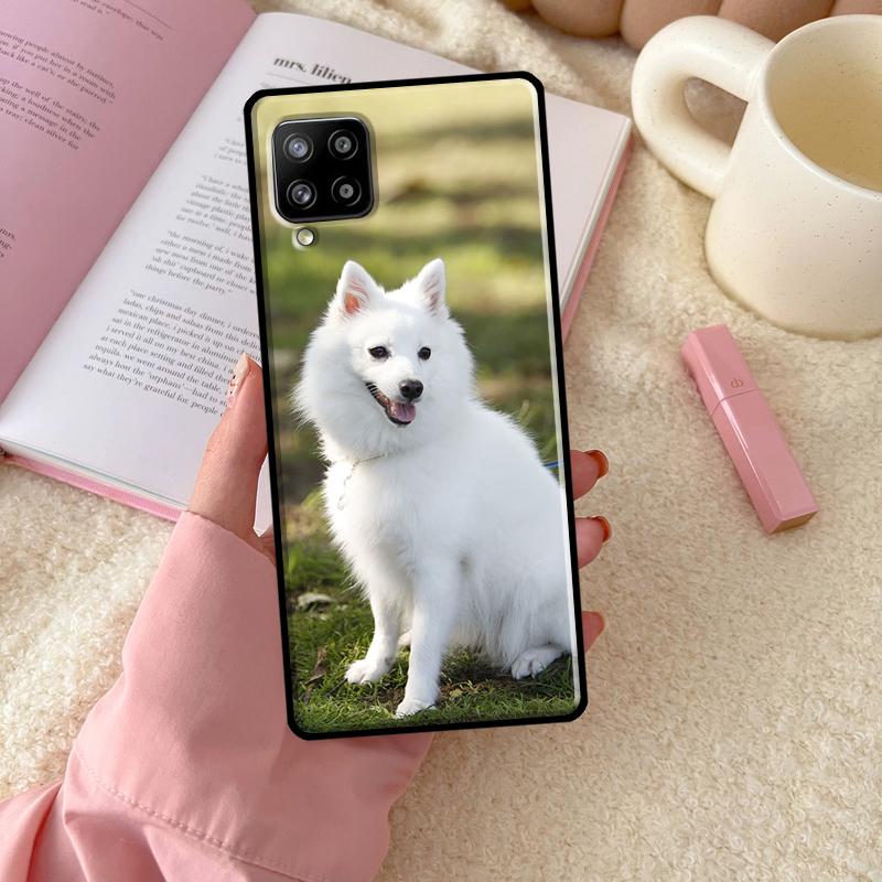 Чехол для телефона Samsung Galaxy с изображением японского шпица A54 A34 A14 A13 A51 A71 A33 A53 A73 A12 A22 A32 A52 A72 A52S