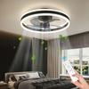 IRALAN Lighting Fan Smart Dimming LED Ceiling Lighting Fan Living Room Lights Circulator Ceiling Fans with Light and Silent