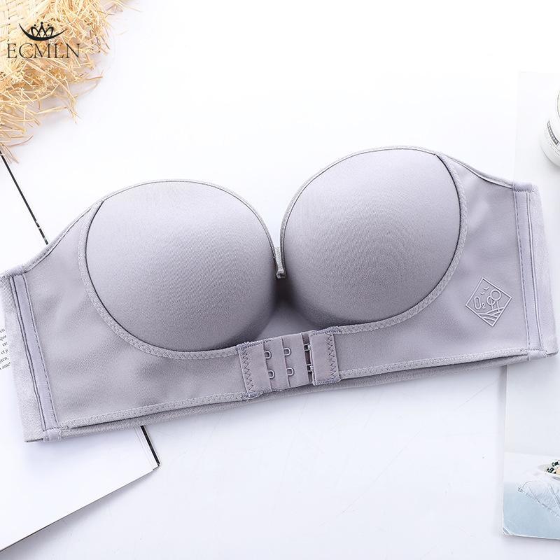 Front Closure Sexy Push Up Bra Women Invisible Bras Underwear Lingerie for Female Brassiere Strapless Seamless Bralette
