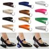 Locking High Heels Lazy Shoelace Bundle Shoelace Anti-skid Straps U-shaped Pearl Ankle Tie Band