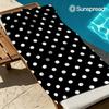 Черно-белые горошек Быстросохнущее Банное полотенце Микрофибра Пляжное полотенце Легкий вес Плавание Кемпинг Йога Пляж Вне