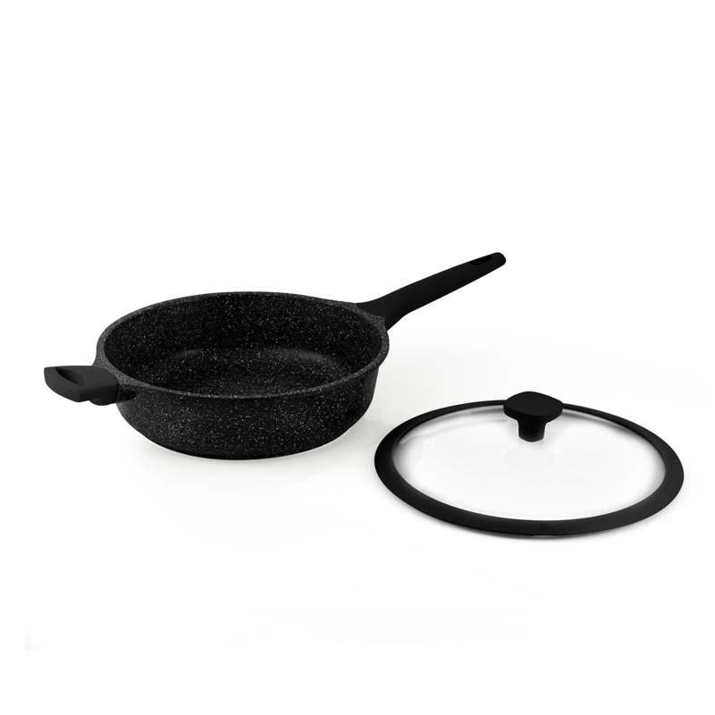 Sauteuse 24cm Fonte D'aluminium Anti Adhésif Tfi Opale_v2 Durand Dupont