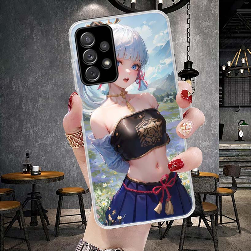 Чехол для телефона Genshin Impact Kamisato Ayaka для Samsung Galaxy A12 A22 A32 A52 A72 A02S A51 A50S A71 A70 A31 A20S Note 20 Ultra S10