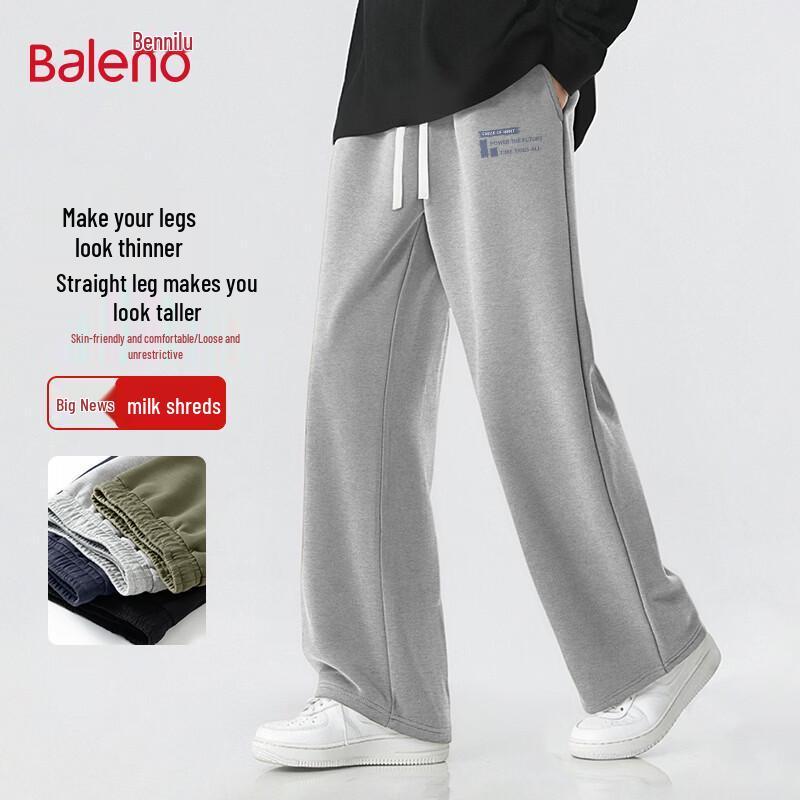 Baleno Men's Loose Fit Straight-Leg Casual Pants