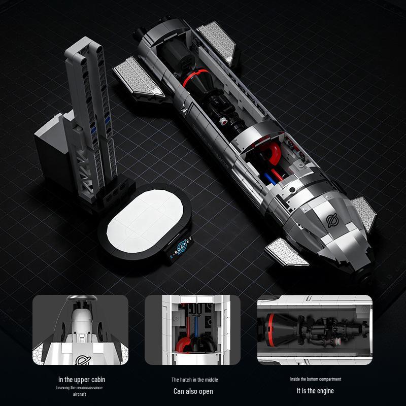 Модель Космического Корабля Cross X со Световыми Эффектами - Конструктор Космическая Ракета