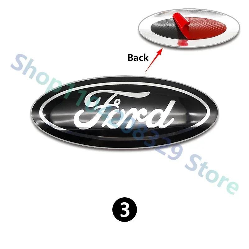 Автомобильная наклейка Ford Алюминиевый значок автомобиля 12,5x5 см для Ford Ranger Explorer Focus 3 Fiesta Fusion Escape Kuga Transit Edge Mondeo Fro