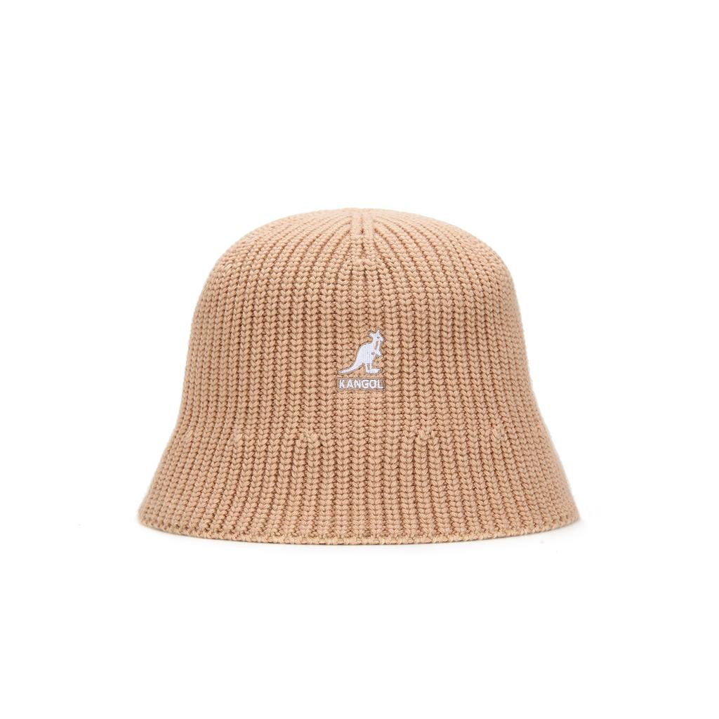 KANGOL Однотонная вязаная панама 4567 Овсяный