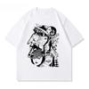 2025 New Casual Short Sleeve T-Shir Print Cotton Regular Fit Round Neck Breathable Loose Unisex Tee Men Women Clothing