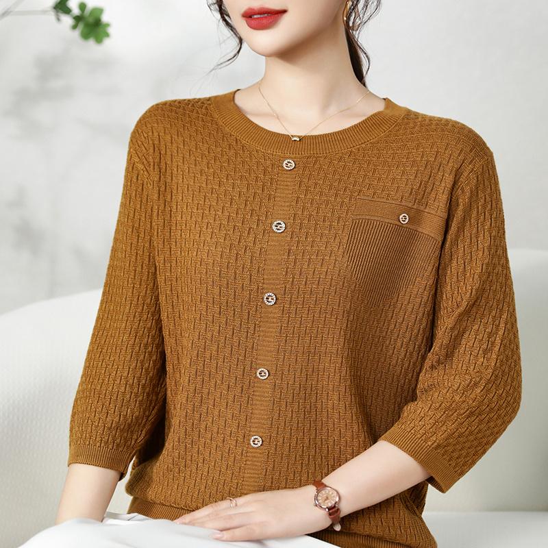 QingHe Cashmere Женский свитер из 30% кашемира - Мягкий и теплый пуловер из смесовой шерсти