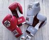 PRIZE RING Boxing Gloves Genuine Leather Gray 10oz "Professional 5.0"