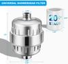 25 Stage Shower Filter, Powerful Shower Head Water Filter for Hard Water | Showerhead Filters to Remove Chlorine Toxic Chemicals & Improve Water